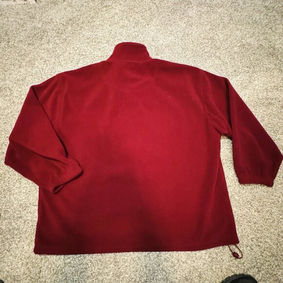 Men’s Faded Glory Fleece 1/4 Zip Pullover Sweatshirt Size XL Maroon - Picture 4 of 7